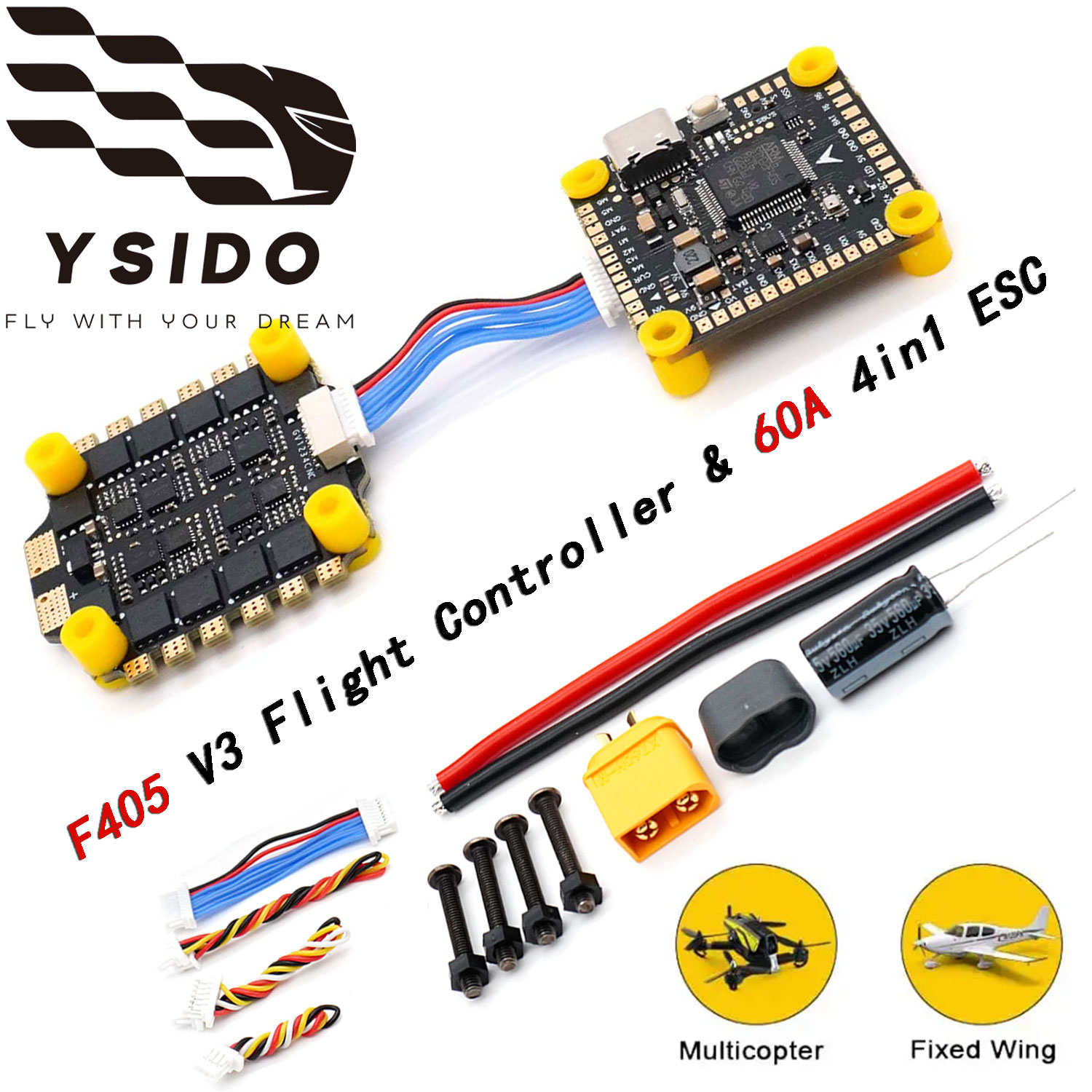 Controlador de Voo YSIDO F4 F4 - Mateksys Flight Controller F405 Wte avaliação e preço